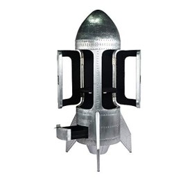 Cave à vin vintage en aluminium Halifax - Étagère en forme de fusée