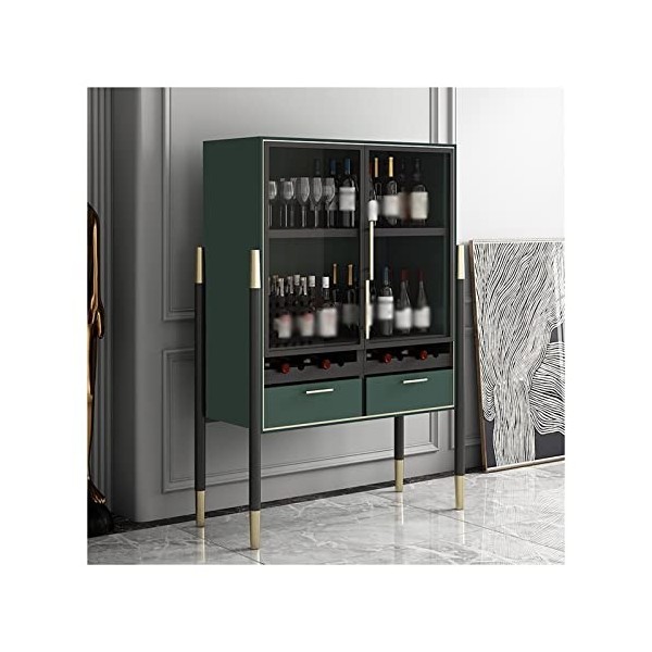 PEVSCO Armoire à vin Armoire à vin de Luxe léger Stockage de vin indépendant Armoire de Bar à la Maison Armoire à Alcool Mult