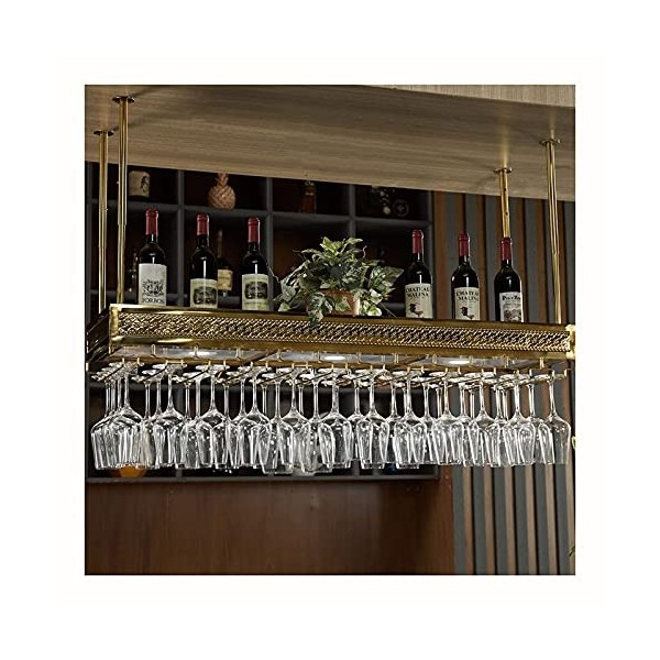 ZJYWMM Casier à vin de Bar européen, casier à vin, casier à vin, casier à Verres à vin en Acier Inoxydable, casier à Verres à