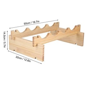 Casier à Vin en Bois, Porte-Bouteille De Vin, Casier à Vin Professionnel pour 4 Bouteilles De Vin, Présentoir De Stockage De 