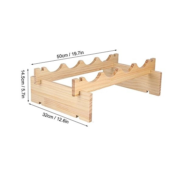 Casier à Vin en Bois, Porte-Bouteille De Vin, Casier à Vin Professionnel pour 4 Bouteilles De Vin, Présentoir De Stockage De 