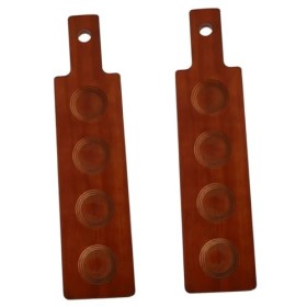 Amosfun 2 Pièces porte-gobelet de dégustation plat de service à vin verres à cocktails vin rouge moule créatif moule de coulé