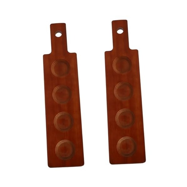 Amosfun 2 Pièces porte-gobelet de dégustation plat de service à vin verres à cocktails vin rouge moule créatif moule de coulé