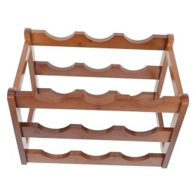 ABOOFAN Casier à Vin en Bois Casier à Vin Modulable Organisateur De Boissons De Comptoir Casier à Vin Domestique Étagère à Vi