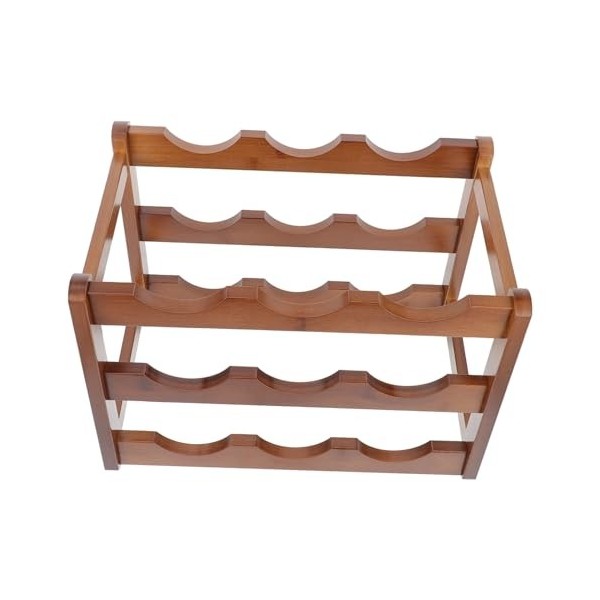 ABOOFAN Casier à Vin en Bois Casier à Vin Modulable Organisateur De Boissons De Comptoir Casier à Vin Domestique Étagère à Vi