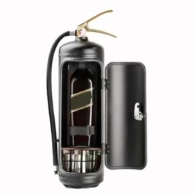 ZZPXMY Armoire à vin Mini-Bar avec extincteur, boîte à vin créative et Originale, Armoire à vin en métal, système de Stockage