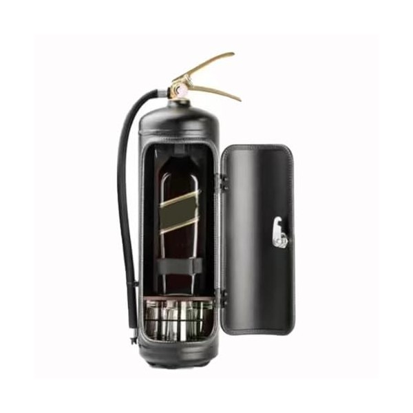 ZZPXMY Armoire à vin Mini-Bar avec extincteur, boîte à vin créative et Originale, Armoire à vin en métal, système de Stockage