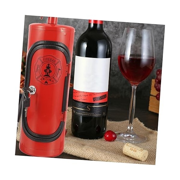 UTHCLO Coffret Cadeau vin Fantaisie Caisse de vin Le Cadeau Whisky conteneur de Stockage Porte-vin Miniature extincteur dinc
