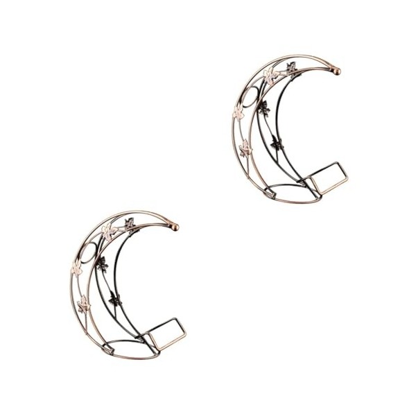 PRETYZOOM 2 Pièces casier à vin européen casier à vin en Fer casier à vin de Cuisine casier à Porte-vin décoration Titulaire