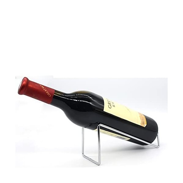 Casier à vin Casier à vin en acier inoxydable porte-bouteille de vin unique présentoir stockage de bouteilles ruche casier à 