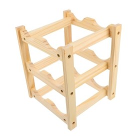Zerodeko Casier à Vin Petit Présentoir Étagère à Vin en Bois Présentoir à Vin en Bois Présentoir à Bouteilles Casier à Boutei