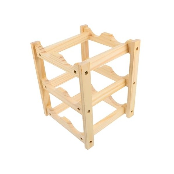 Zerodeko Casier à Vin Petit Présentoir Étagère à Vin en Bois Présentoir à Vin en Bois Présentoir à Bouteilles Casier à Boutei