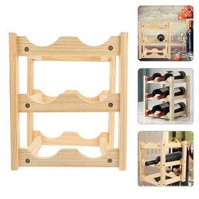 MAGICLULU Casier à Vin Porte-Bouteille De Vin Présentoir De Bouteille De Vin Présentoir à Bouteilles De Vin Etagère Dexposit