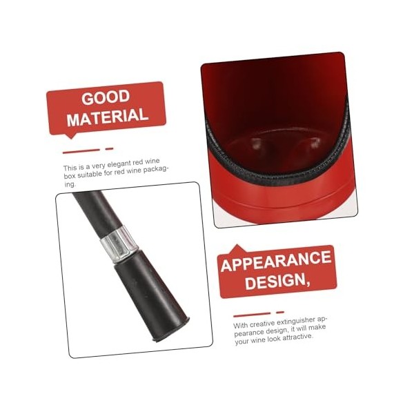 Ciieeo Porte-vin Sac Cadeau De Vin Récipient De Stockage De Whisky Support De Stockage Boîte en Forme Dextincteur Cadeau Amat