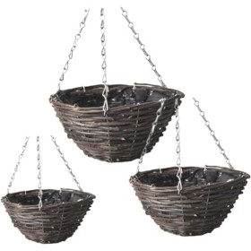 3 PCS Paille Fil Électrique Cintre En Métal Pot De Fleur Panier Arrangement De Fleurs Conteneurs Pots for Plantes Dextérieur