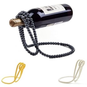ArtRay Casier à vin en Forme de Collier de Perles, Collier de Perles artificielles casier à vin Flottant Porte-Bouteille de v