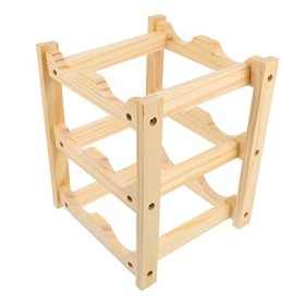 PRETYZOOM casier à vin étagère à vin en Bois présentoir à vin en Bois Titulaire dalcool présentoirs casier à Bouteilles de v