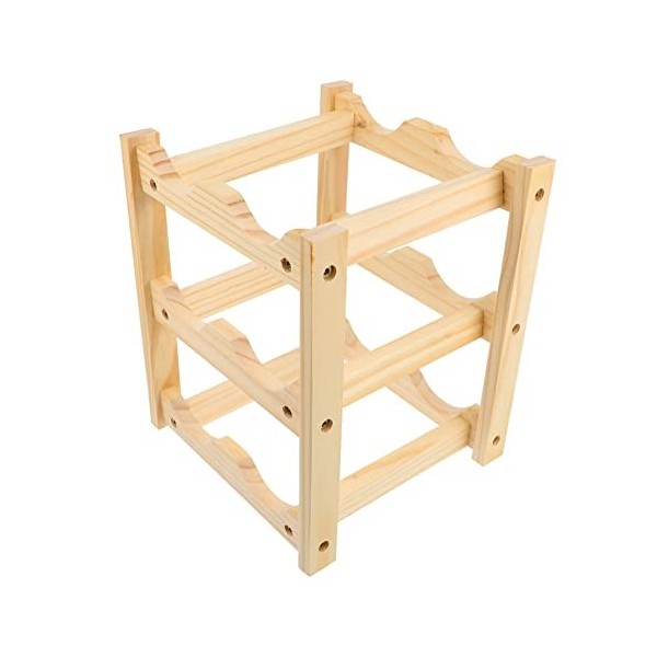 PRETYZOOM casier à vin étagère à vin en Bois présentoir à vin en Bois Titulaire dalcool présentoirs casier à Bouteilles de v
