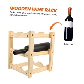 PRETYZOOM casier à vin étagère à vin en Bois présentoir à vin en Bois Titulaire dalcool présentoirs casier à Bouteilles de v