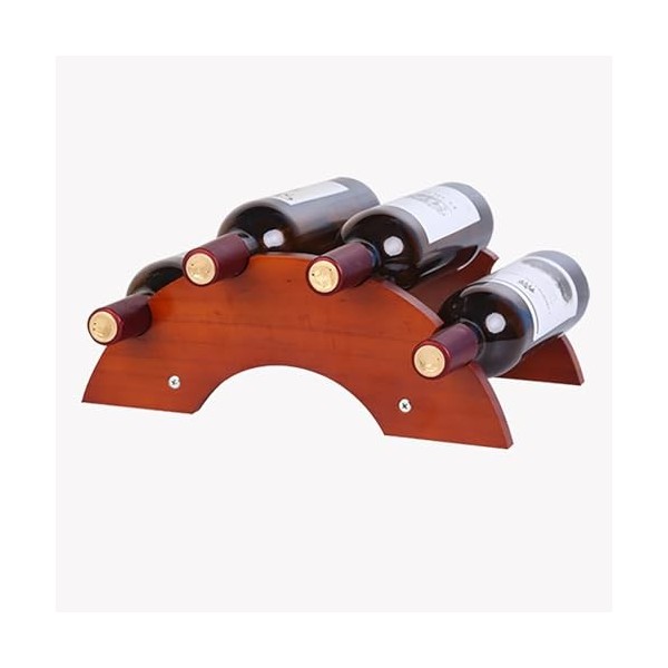 Pont en Bois Massif Bouteille De Vin Créative, Décoration De Casier Présentoir À Vin Armoire À Vin Casier À Vin Casier À Vin 