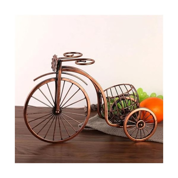 WOLWES Support organisateur de vin, personnalité créative rétro en forme de vélo, casier à vin, Bar, Table à manger, support 