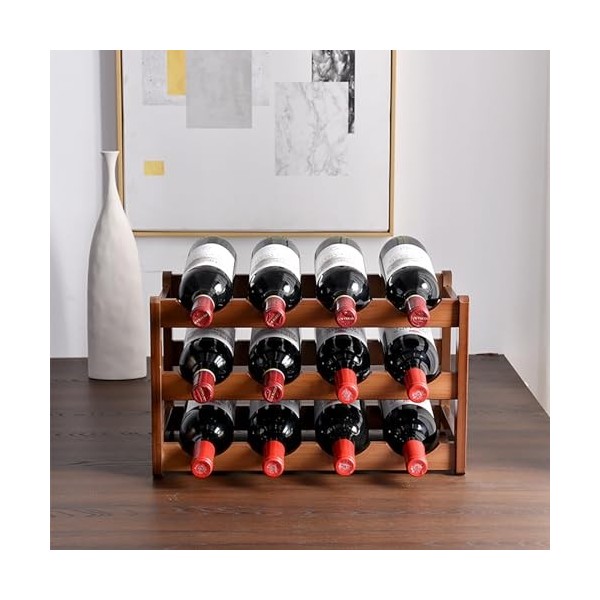 GVCSTXP Casier à vin en Bois, Support de Stockage de vin sur Pied, Armoire à vin en Bois Solide pour Salon, Garde-Manger, Cui