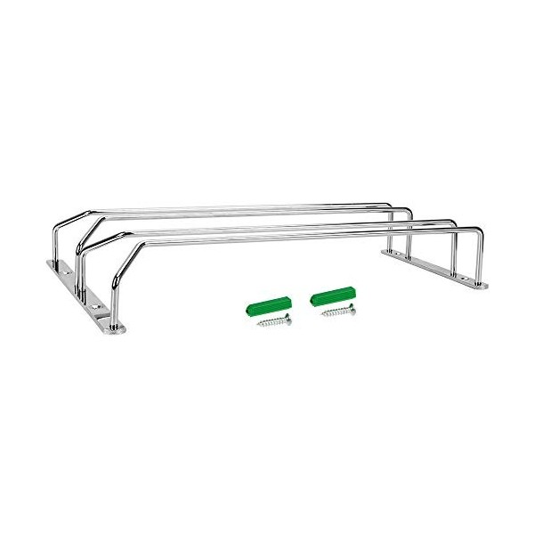 IOSIX Étagère de stockage dalcool, 27cm / 34cm Titulaire dacier inoxydable porte-vin en verre de vin suspendu porte-gobelet