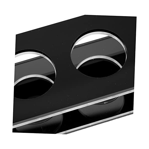 USHOBE Casier à Verres à Vin Plateau De Alcool Porte-gobelets En Verre Serveur De Tir Clair Planche De De Vin Porte-vin B52 D