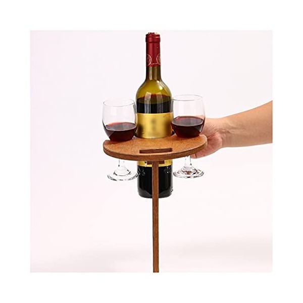 EINES Casier à vin de comptoir Porte-vin Portable 1 Bouteille de vin de vin placé sur la Plage for Les Voyages en Plein air e