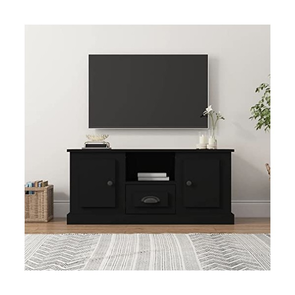 VEEKI Meuble TV, Meuble TV Suspendu, Meuble TV Industriel, Meuble TV Bois, Meuble Chambre, Convient pour Salon ou Chambre, No