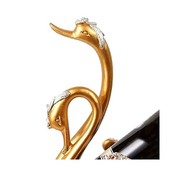 AMONIDA Ornements de Cygne pour Armoire à Vin, Casier à Vin Innovant en Forme de Cygne Réutilisable, Artisanat dart Peint à 