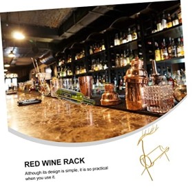 FURLOU 1 pc casier à vin décor de table rustique porte-bouteille de vin robuste casier à vin à la mode décor à la maison supp