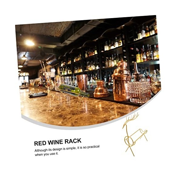 FURLOU 1 pc casier à vin décor de table rustique porte-bouteille de vin robuste casier à vin à la mode décor à la maison supp