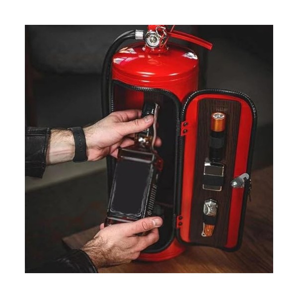 oilave Cave à vin en Forme dextincteur - Mini-Bar pour Les Amateurs de Whisky Conception dextincteur | Décoration de Bureau