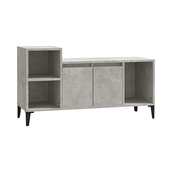 VEEKI Meuble TV, Meuble TV Suspendu, Meuble TV Industriel, Meuble TV Bois, Meuble Chambre, Convient pour Salon ou Chambre, Gr