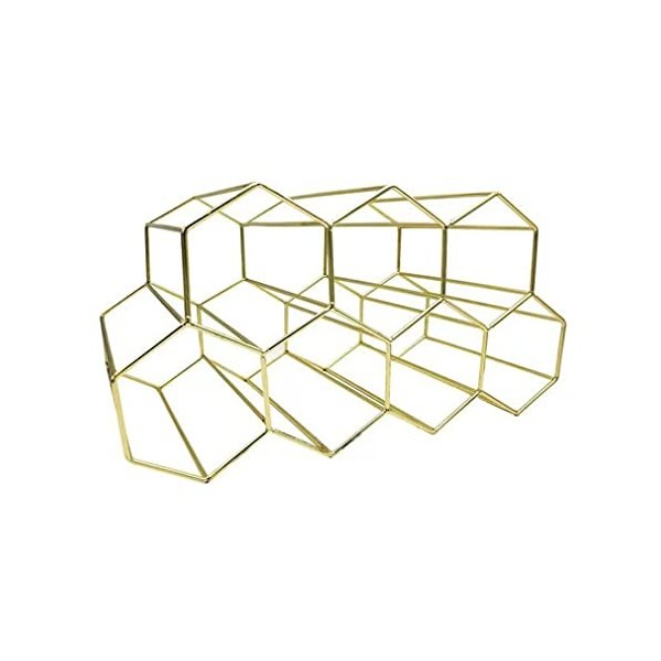 Casier à vin en métal nid dabeille casier à vin Simple Salon casier à vin décoration créative 7 Trous en nid dabeille casie