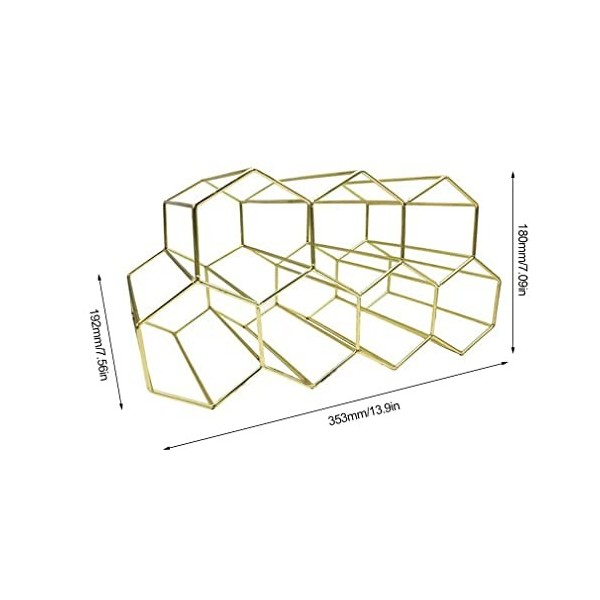 Casier à vin en métal nid dabeille casier à vin Simple Salon casier à vin décoration créative 7 Trous en nid dabeille casie