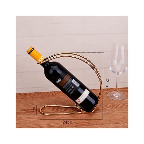 Casier à vin Articles ménagers Support de Table Support de Bouteille Unique en Fer Vintage - Support de vin pour Le Stockage 