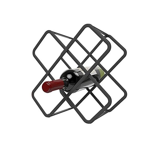 ELLiat Casier à vin sur Pied casier à vin casier à vin de comptoir casier à vin en métal autoportant casier à vin comptoir Pe