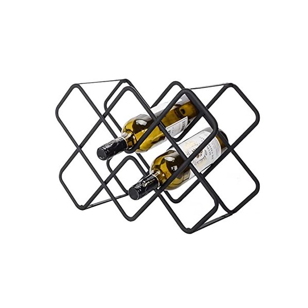 ELLiat Casier à vin sur Pied casier à vin casier à vin de comptoir casier à vin en métal autoportant casier à vin comptoir Pe