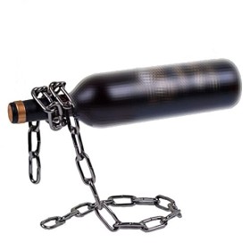 Casier à vin Casier à vin Simple en acier inoxydable, présentoir de bouteille de vin Unique for magasin à domicile, casier à 