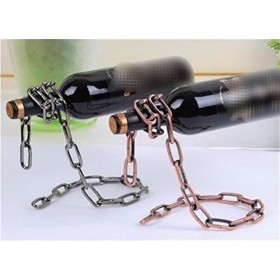 Casier à vin Casier à vin Simple en acier inoxydable, présentoir de bouteille de vin Unique for magasin à domicile, casier à 