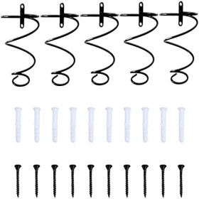 Casier à vin Paquet de 5 casier à vin support mural, style vintage créatif en métal casier à vin support de verre à vin en fe