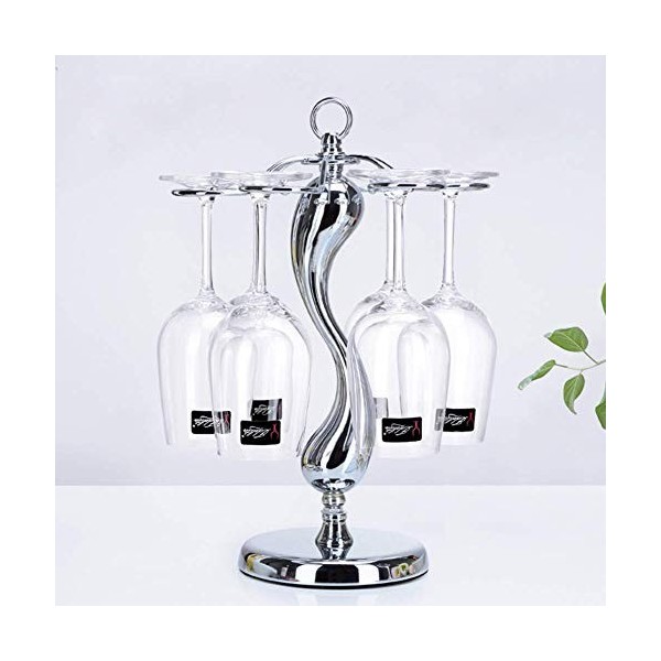 SARUEL Casier à vin mural, casier à vin en fer forgé en métal robuste porte-gobelet à vin rouge domestique à lenvers casier 