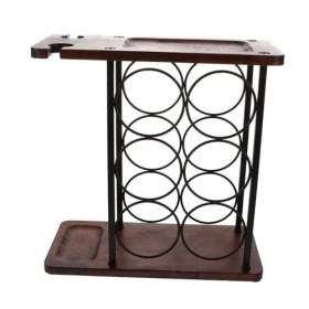 STOBAZA 1 Pc Casier à Vin Vintage Support De Stockage De De Vin Présentoir à Gobelets Table Dexposition De Bar à Vin Porte- 