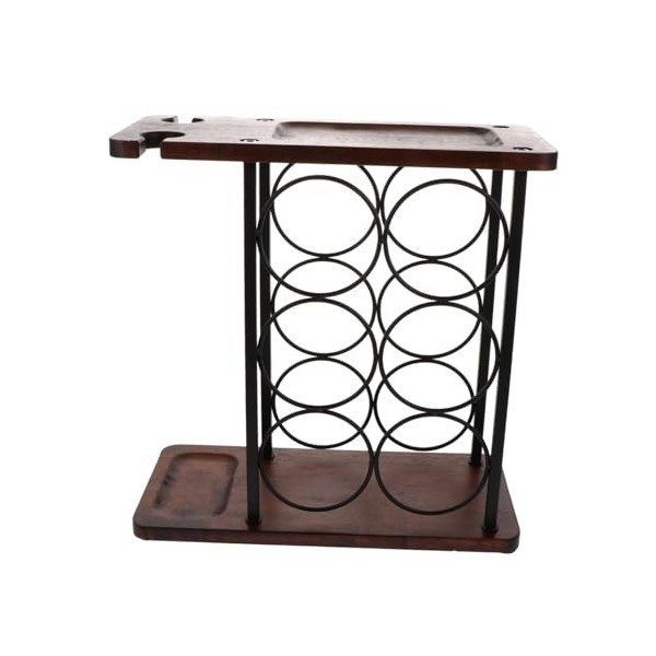 STOBAZA 1 Pc Casier à Vin Vintage Support De Stockage De De Vin Présentoir à Gobelets Table Dexposition De Bar à Vin Porte- 