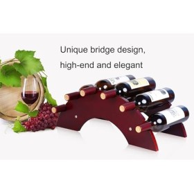 Pont en Bois Massif Bouteille De Vin Créative, Décoration De Casier Présentoir À Vin Armoire À Vin Casier À Vin Casier À Vin 