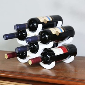 Étagère À Bouteilles En Bois,Support Pour Bouteille De Champagne, Support De Stockage De Vin, Pour Au Moins 5 Bouteilles De V