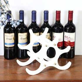 Étagère À Bouteilles En Bois,Support Pour Bouteille De Champagne, Support De Stockage De Vin, Pour Au Moins 5 Bouteilles De V