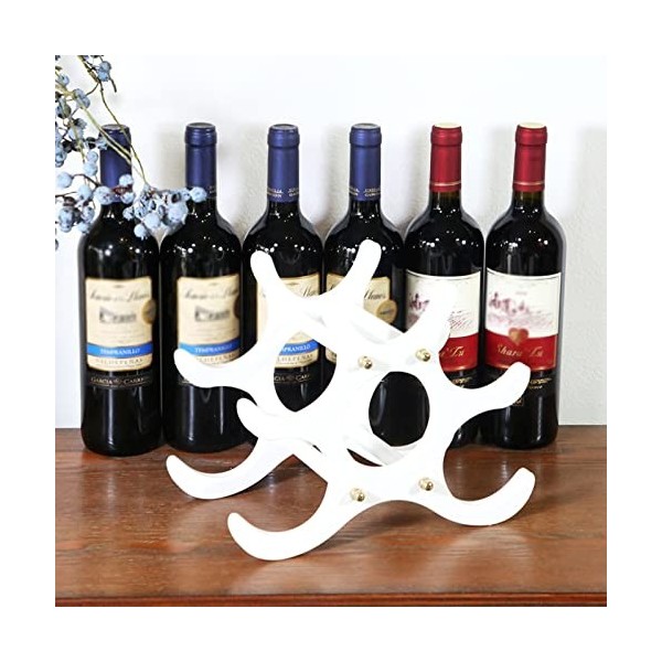 Étagère À Bouteilles En Bois,Support Pour Bouteille De Champagne, Support De Stockage De Vin, Pour Au Moins 5 Bouteilles De V